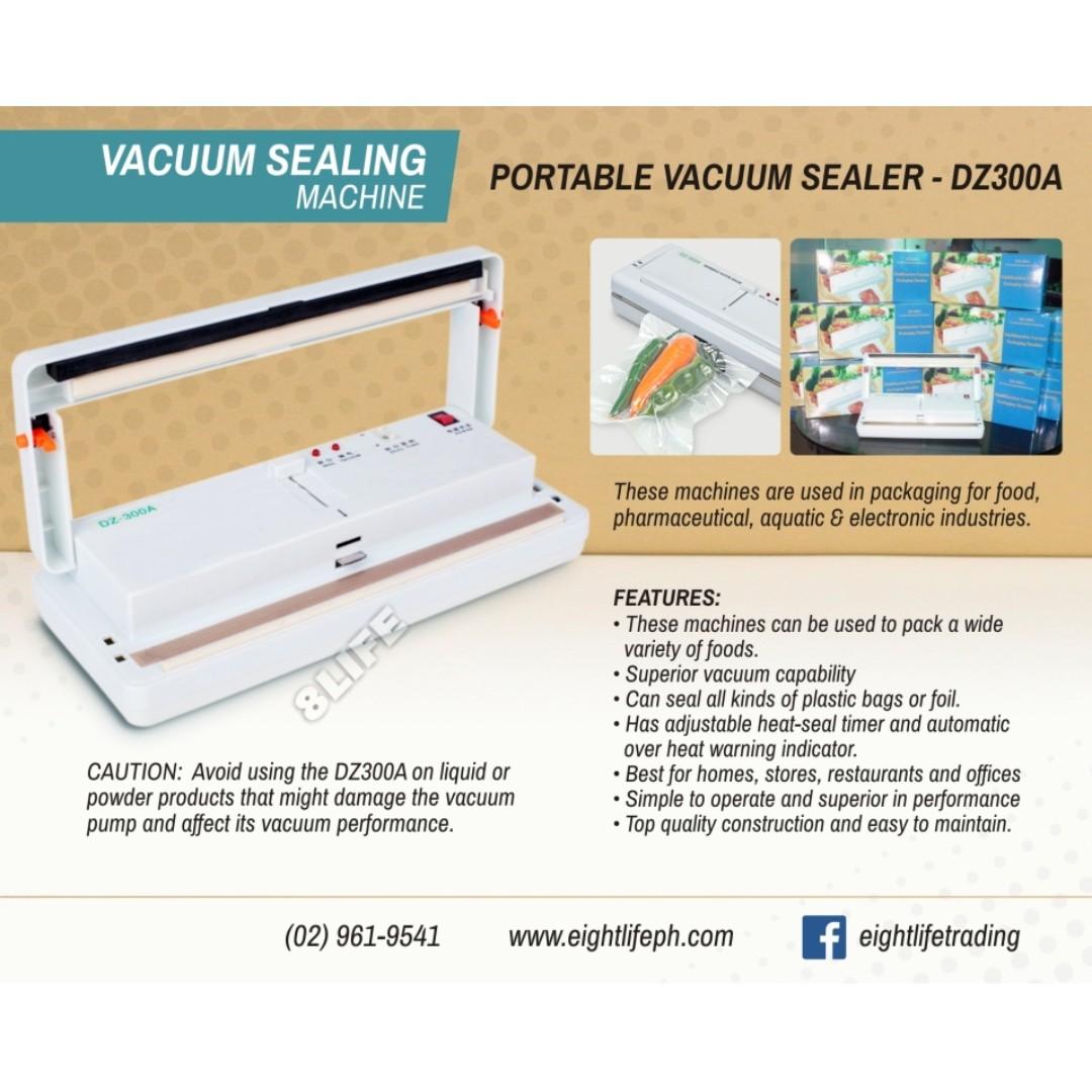 Portable Vacuum Machine Sealer (Category: Coffee Machines & Makers) located in Valenzuela. Submitted by eightlife_equipment (Listing ID 261753618, Image 1). Description: OTHER AVAILABLE PRODUCTS: • Other Vacuum Machines • Vacuum bags • Foot Sealer Series • Band Sealer • Induction Sealer Series • Shrink Machine Series • Coding and Labeling Machines • Heat Gun • Air Compressor • Weighing Scale • Manual Forklift Pallet Stacker • Electric capping mac