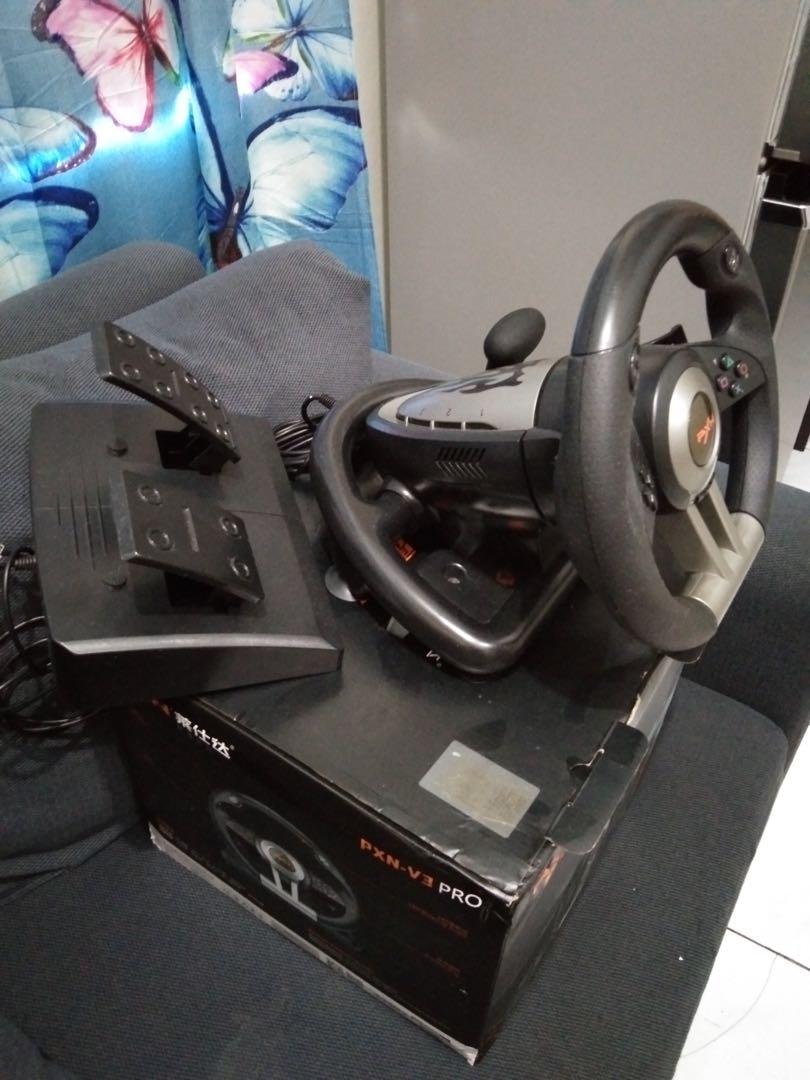 PXN-V3 4in1 Racing Game Steering Wheel For PC PS3 PS4 Xbox One Host ...