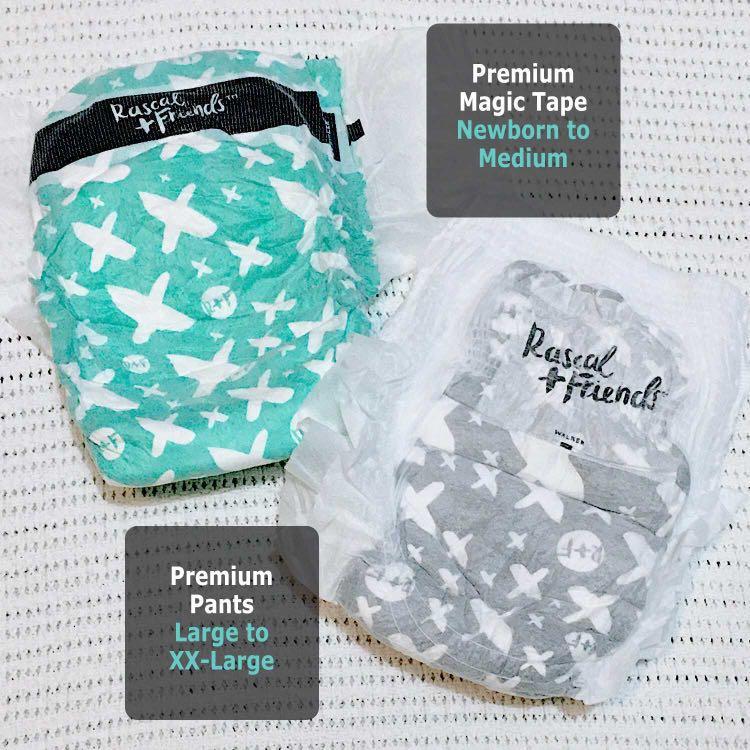 Rascal + Friends Premium Diaper, Babies & Kids, Bathing & Changing, Diapers  & Baby Wipes on Carousell