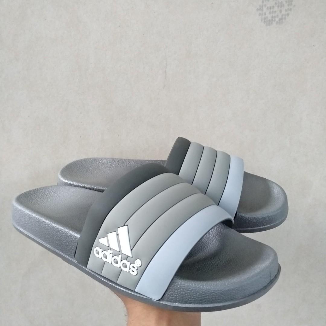 Sendal Adidas Aqua Stripe S Fesyen Pria Sepatu Sandal Di Carousell
