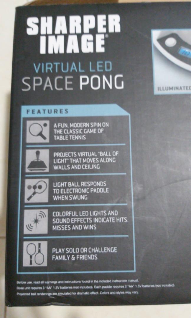 SHARPER IMAGE Virtual Toy Ping Pong Game Set, Hobbies & Toys, Toys