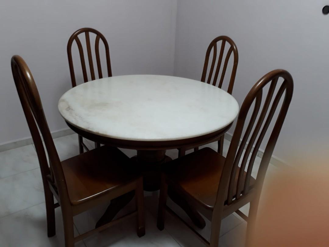 Sturdy Dining Table And Chairs Furniture Tables Chairs On Carousell