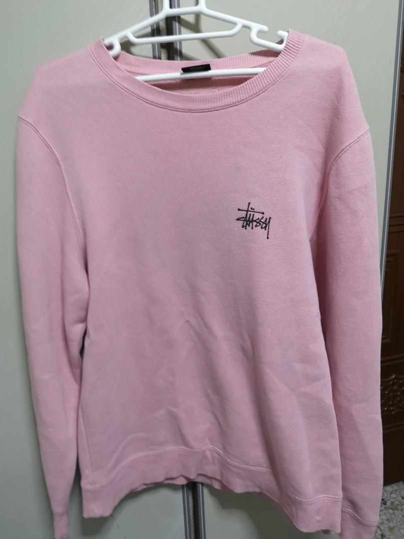 stussy pink sweater