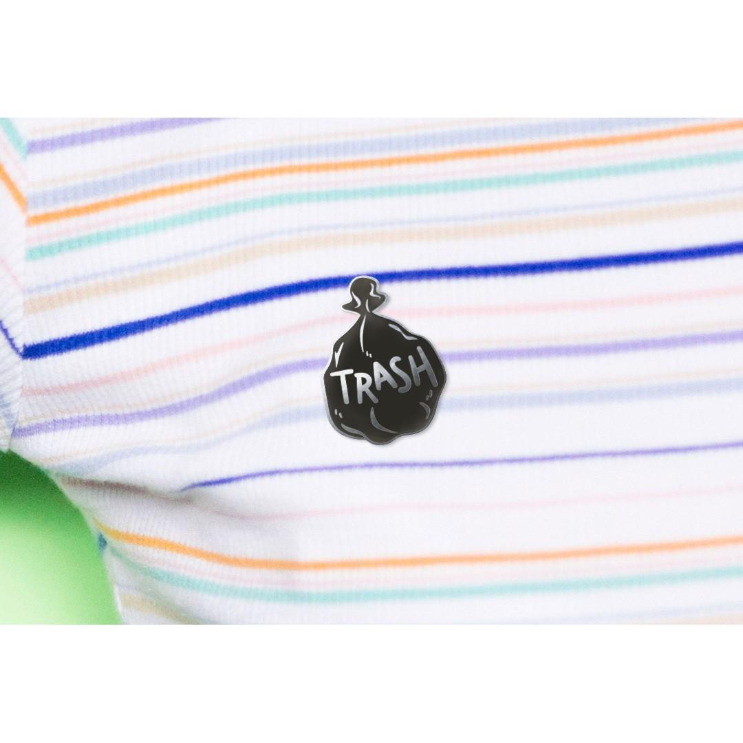 Trash Pin Quote Enamel Pin Small Gift Ideas Quirky Christmas Gifts Design Craft Art Prints On Carousell