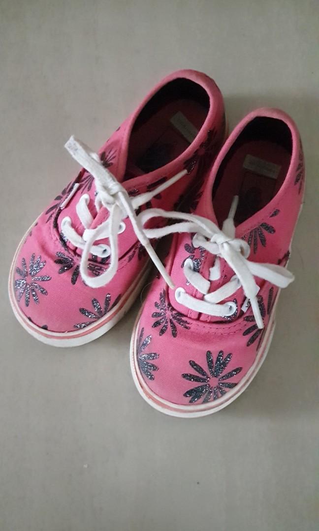 glitter flower vans