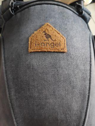 I-Angel Denim baby carrier (Front and Rear facing)