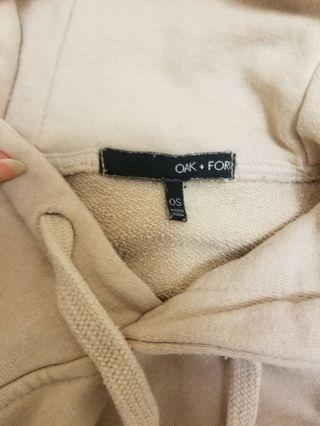 Oak and Fort nude hoodie OS