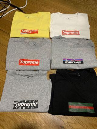 Some notice some know this Supreme box logo tees