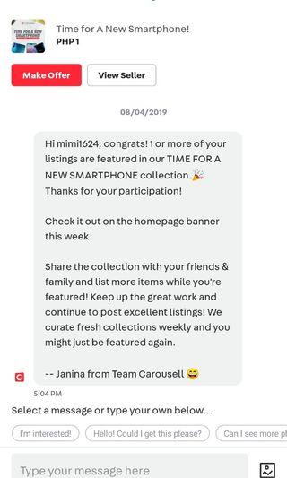 Carousell feature
