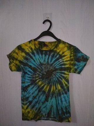 coral tie dye tees
