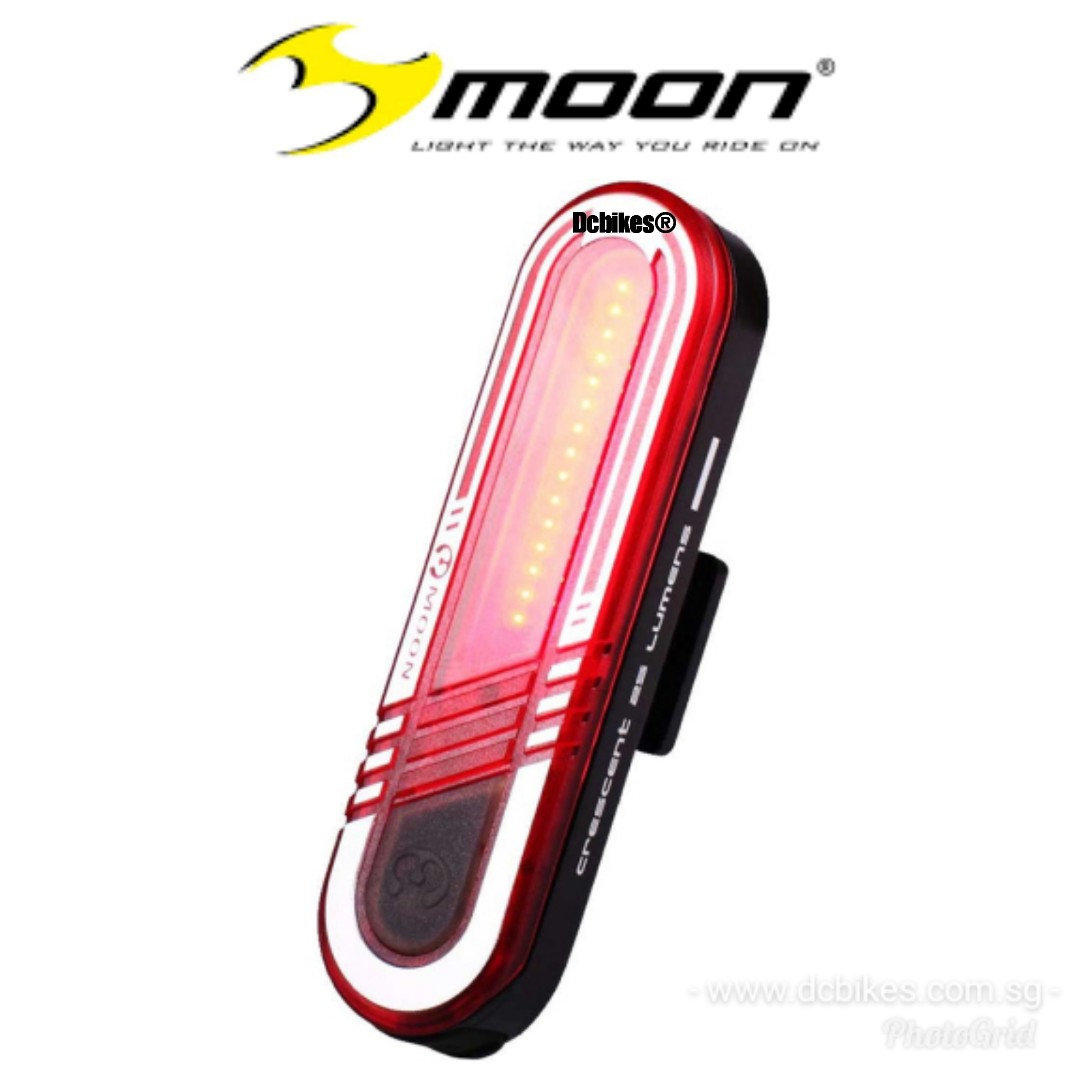 Moon 25 Lumens Rechargeable MTB Road Rear Led Tail Light Dcbikes Crescent