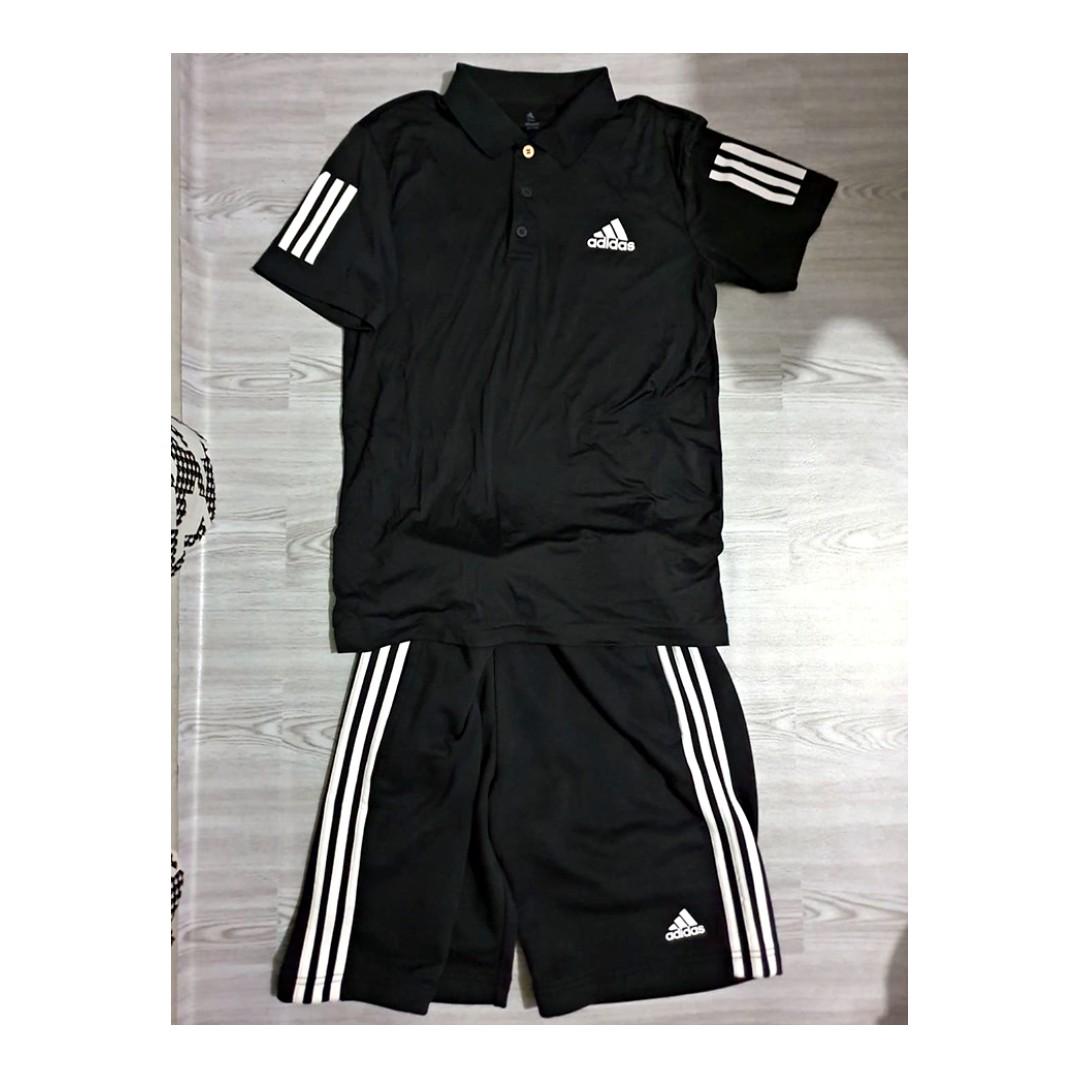 Adidas Terno Climalite Polo Shirt and Shorts ASPACK SMALL Men s