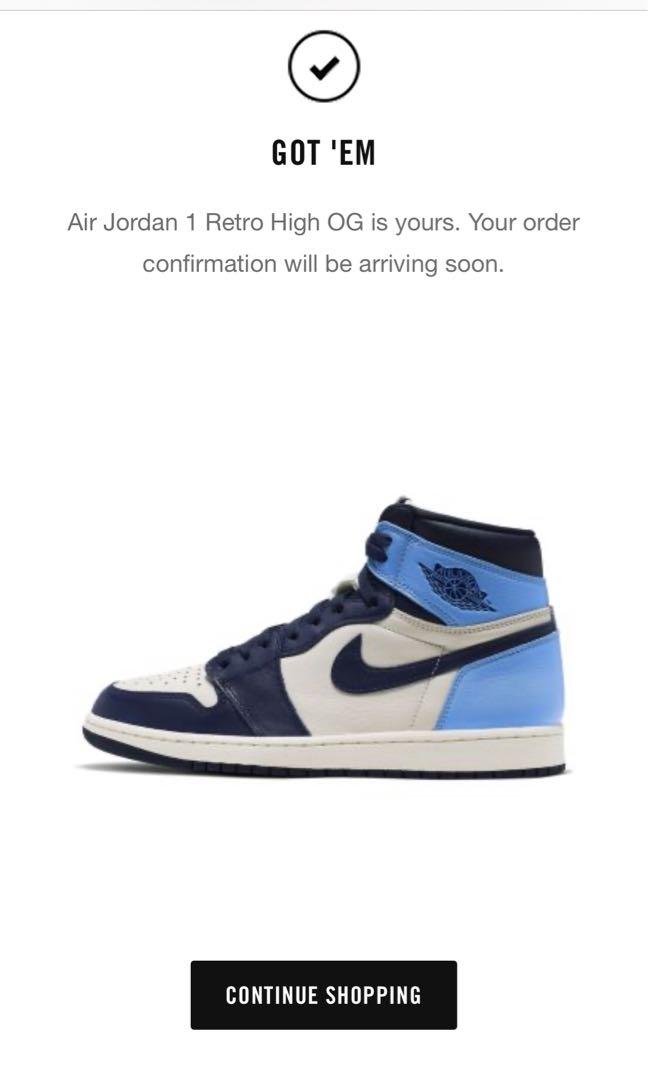 Air Jordan 1 Obsidian Size US 10 M