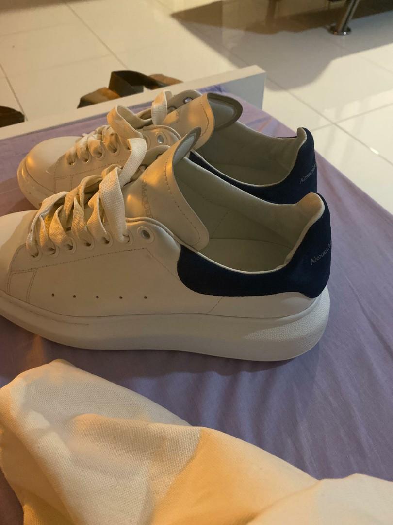 ALEXANDER MCQUEEN Runway leather and suede platform Trainers
