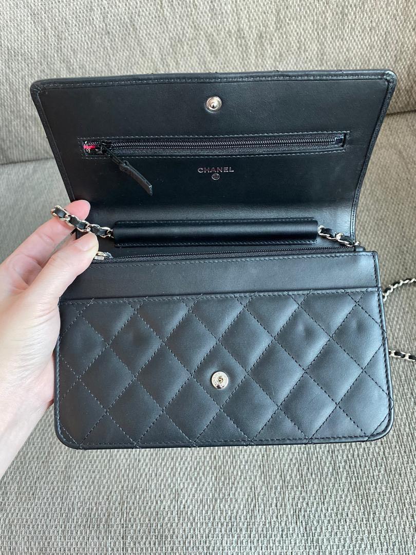 AUTHENTIC CHANEL Calfskin Cambon Crossbody WOC Bag, Luxury, Bags & Wallets  on Carousell
