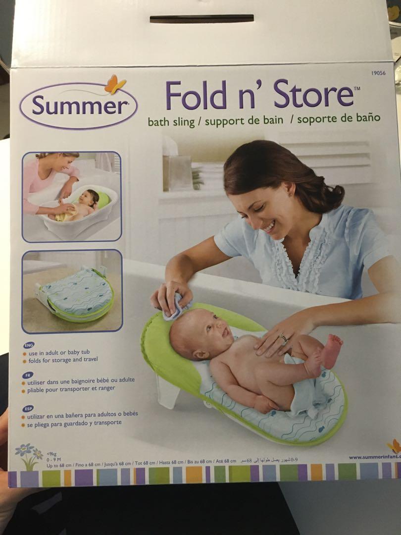 fold n store bath sling