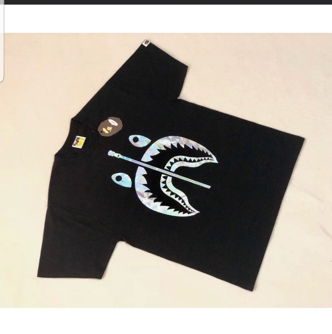 bape hologram shark tee