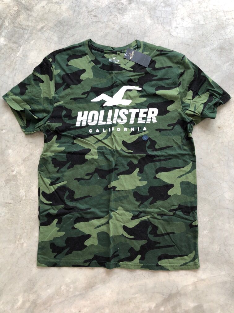Hollister t shirt camouflage clearance