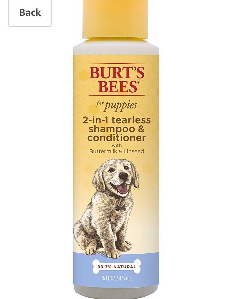 Burt's bees puppy tearless 2in1 shampoo reviews discount
