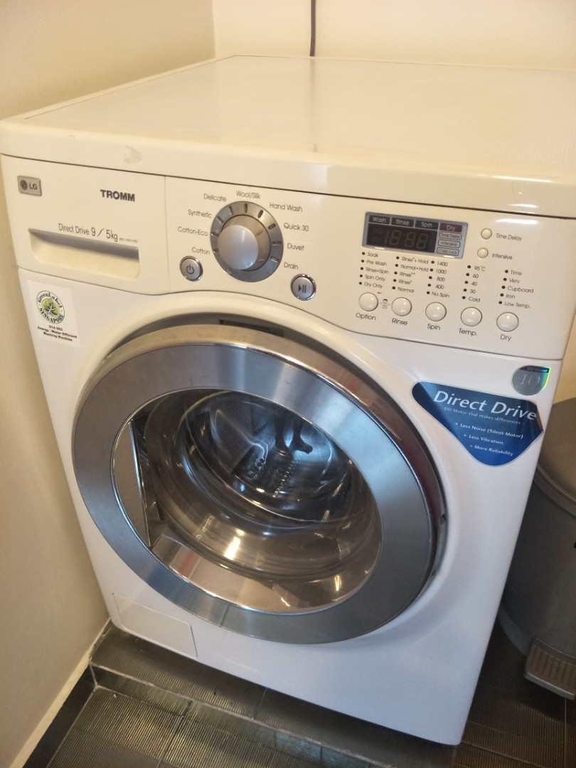 CLEARANCE LG TROMM Front Loading Washer 9kg Dryer 5kg TV