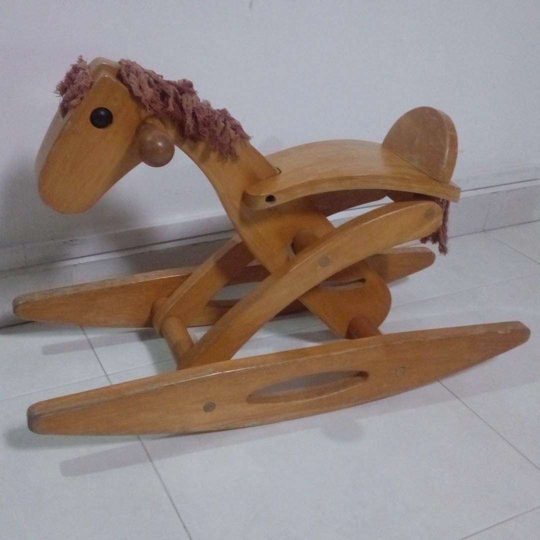 Foldable rocking horse sale