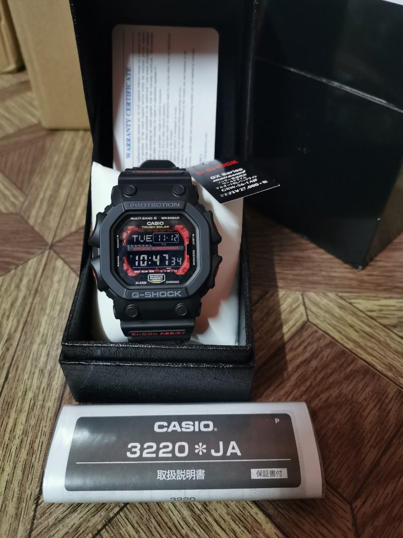 G shock petak king hot sale merah