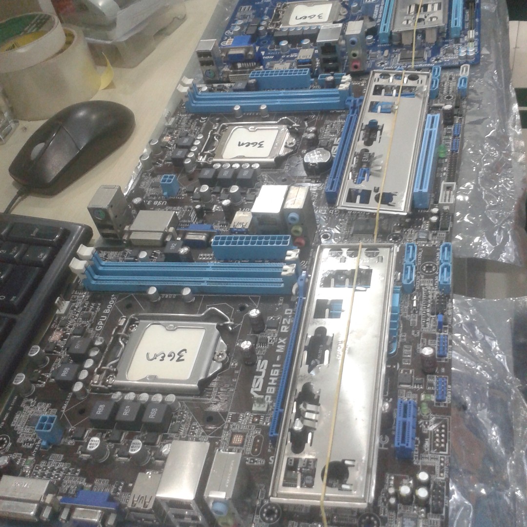 H61 Lga1155 Socket Motherboard Brand Asus Gigabyte Electronics Computer Parts Accessories On Carousell