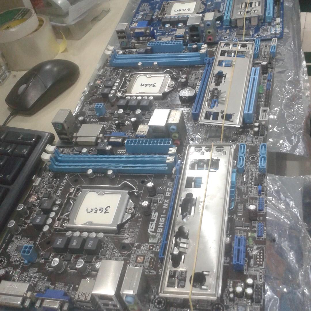 H61 Lga1155 Socket Motherboard Brand Asus Gigabyte Electronics Computer Parts Accessories On Carousell