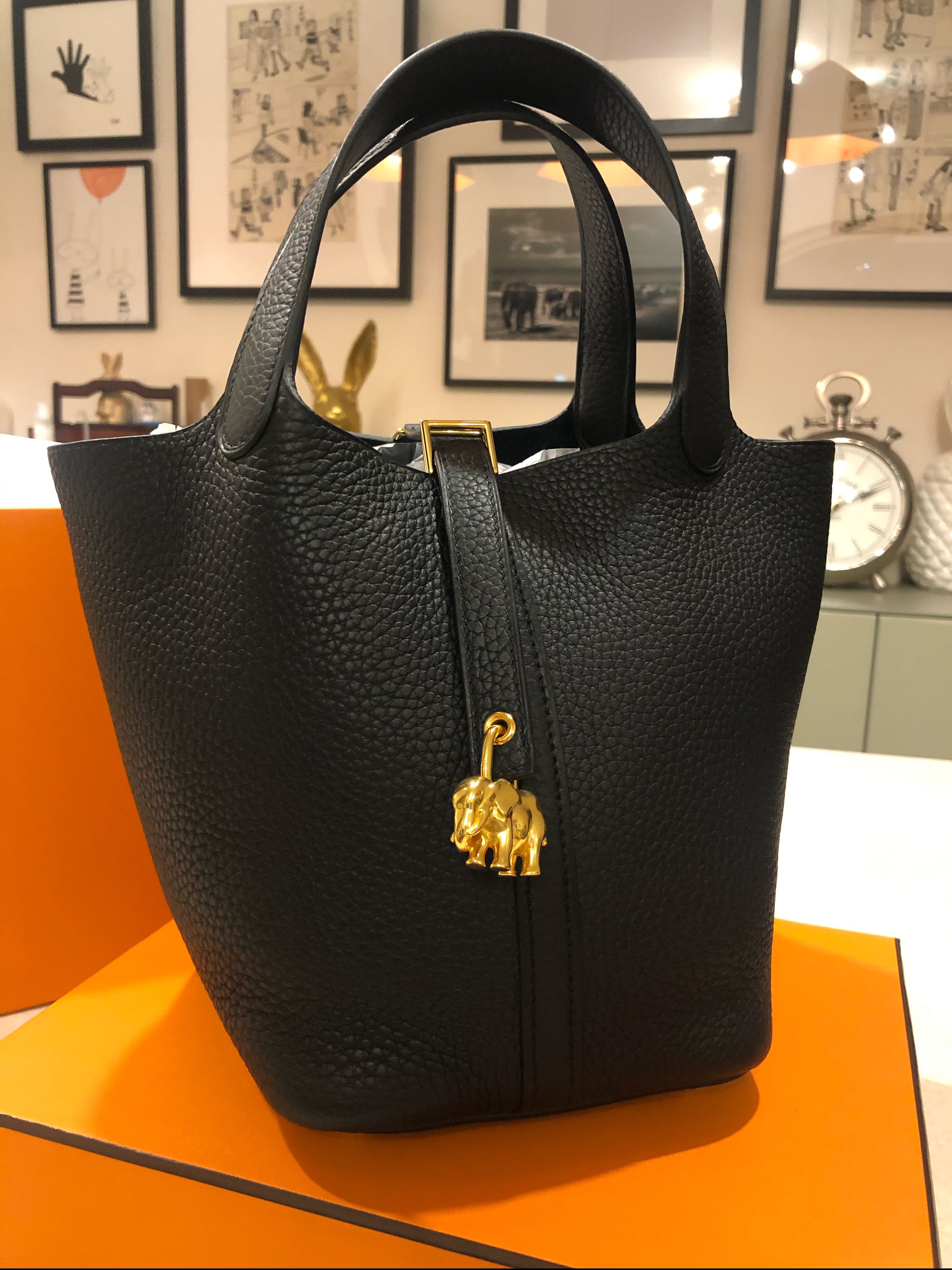 Picotin 18 sales black gold hardware