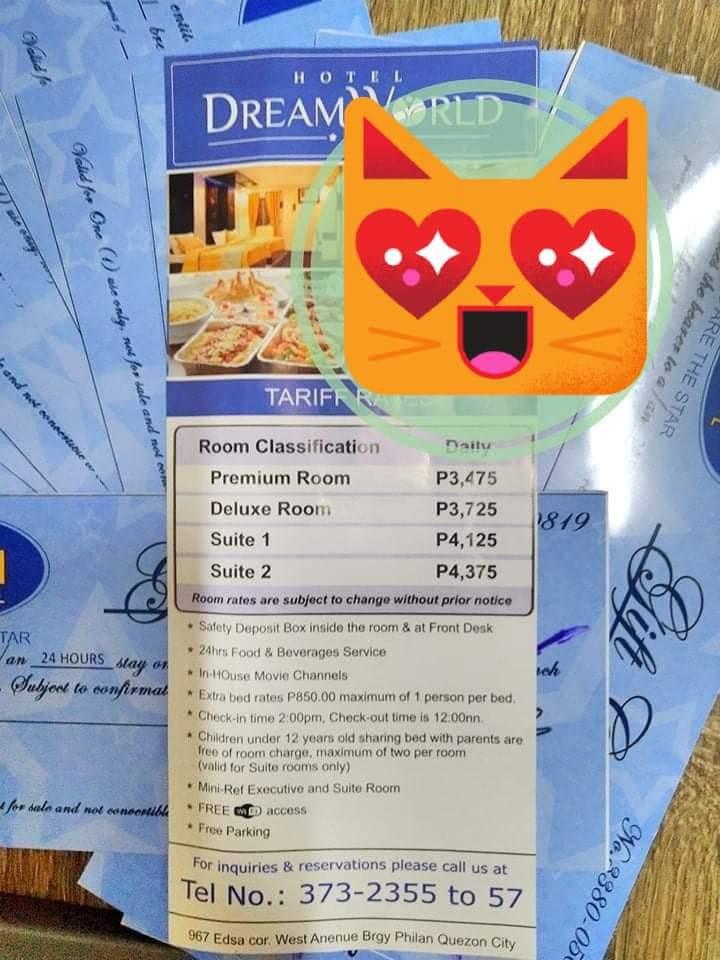 Hotel Dreamworld North Edsa, Tickets & Vouchers, Store Credits on Carousell