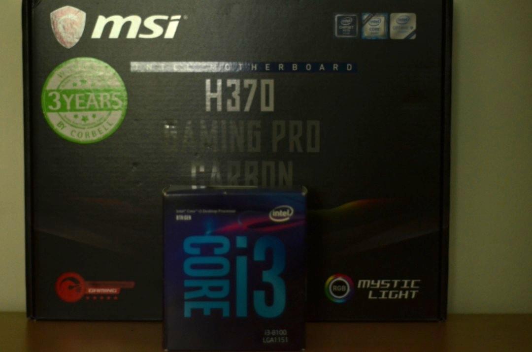 I3 8100 Msi H370 Gaming Pro Carbon Read Desc Electronics Computers Others On Carousell