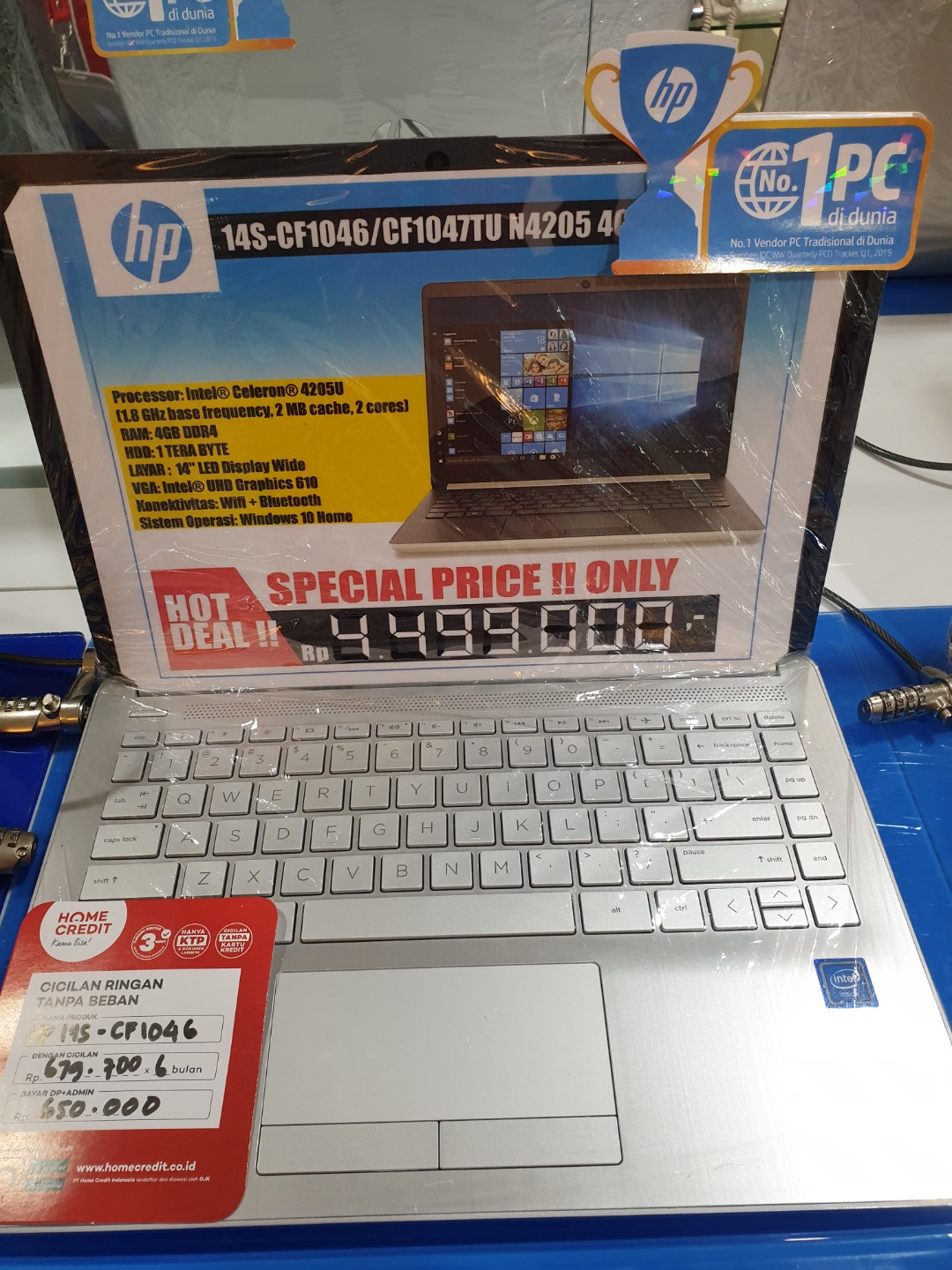 Kredit Laptop HP 14S-CF1047TU Tanpa Kartu Kredit 3 Menit Cair
