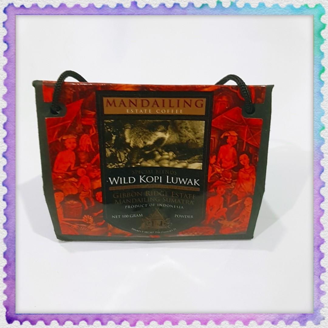 Mandailing Indonesia Special Blends Wild Kopi Luwak Estate Coffee