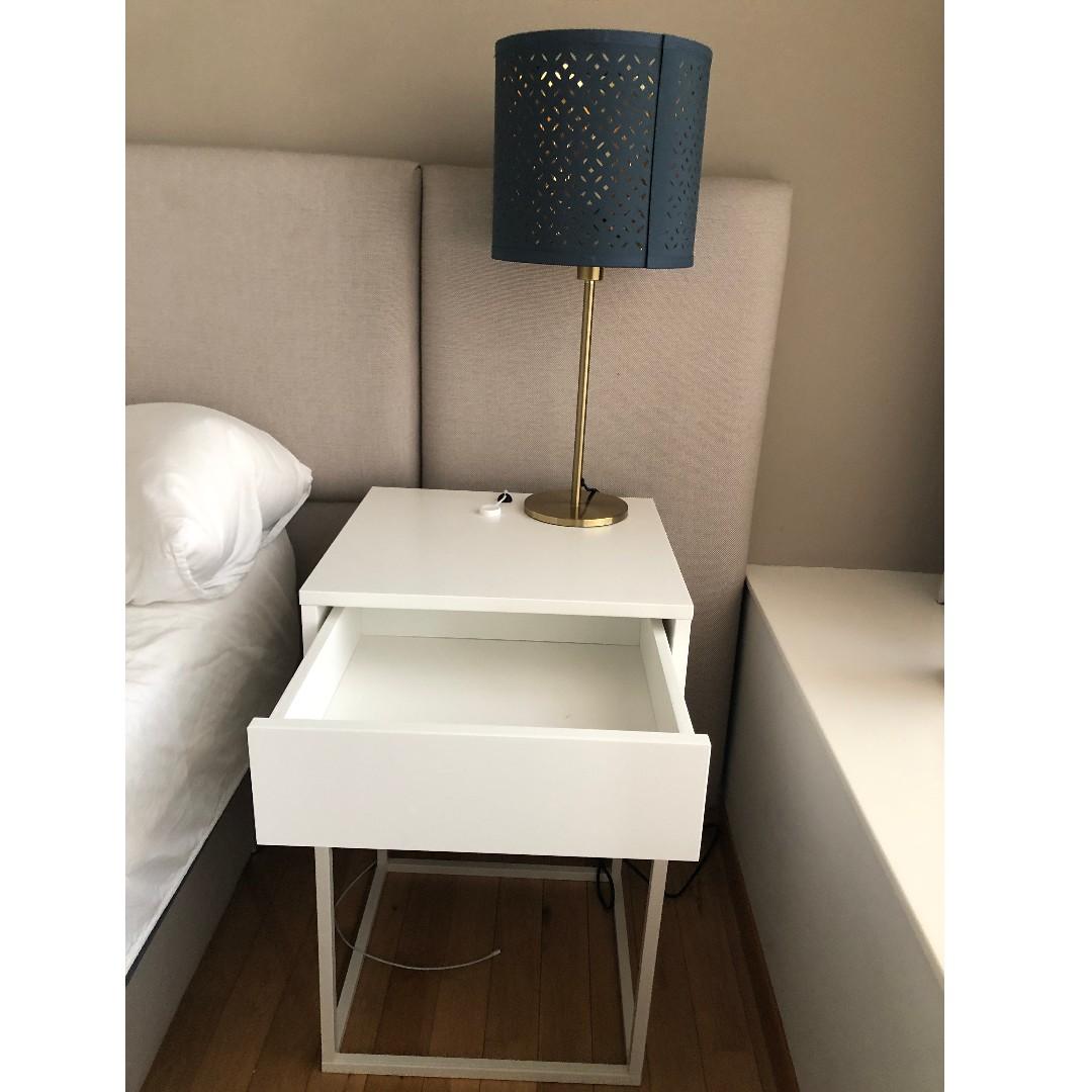 Matching IKEA Bedside Tables with SoftClose Drawers, Furniture & Home