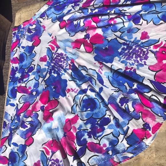 mix nouveau floral maxi skirt