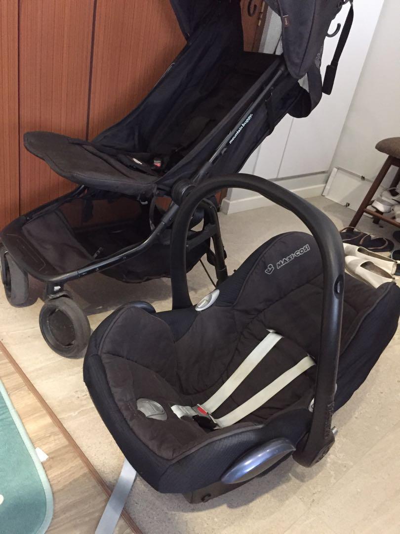 Mountain Buggy Nano and Maxi Cosi Cabriofix stroller infant car