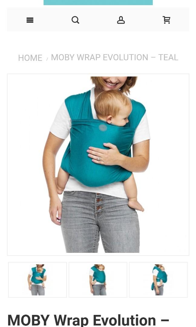 teal moby wrap