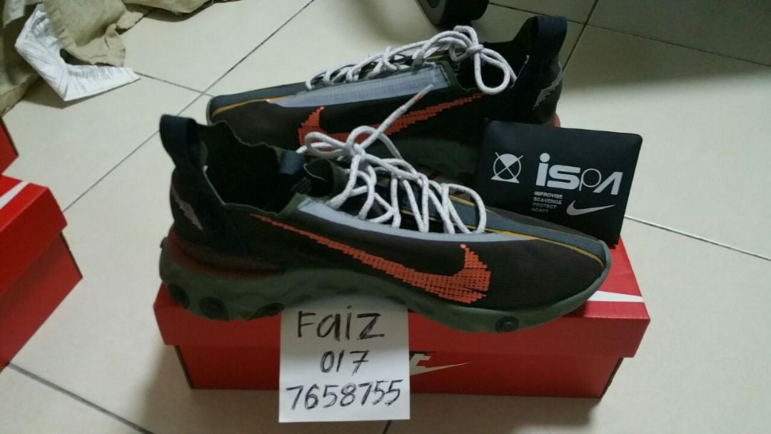 Nike ispa react lacing hot sale