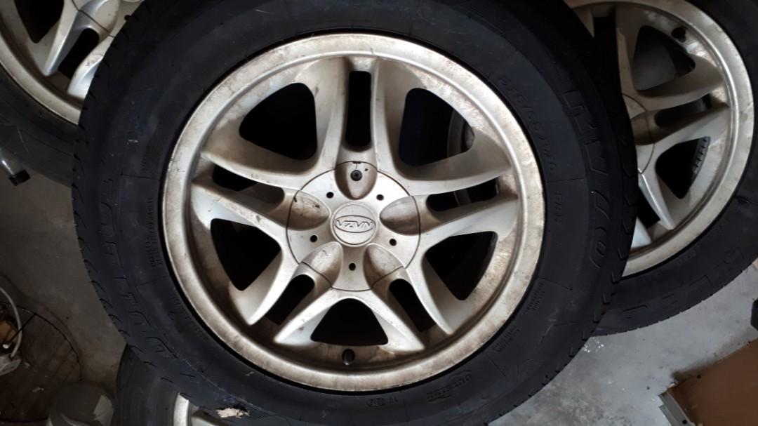Oem Naza Ria Rim With Tyre Auto Accessories On Carousell