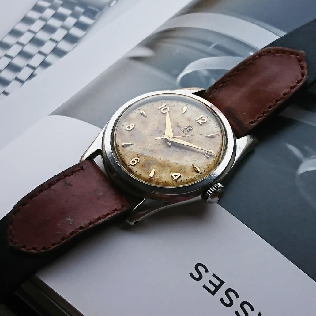 Omega 1950s cal.420 manual winding, Fesyen Pria, Jam Tangan di Carousell