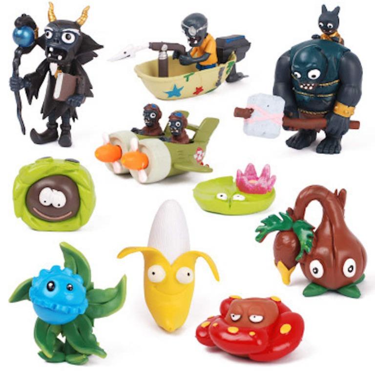 Plants vs Zombies Giant Zombie banana plane water lotus Figure Toy ...