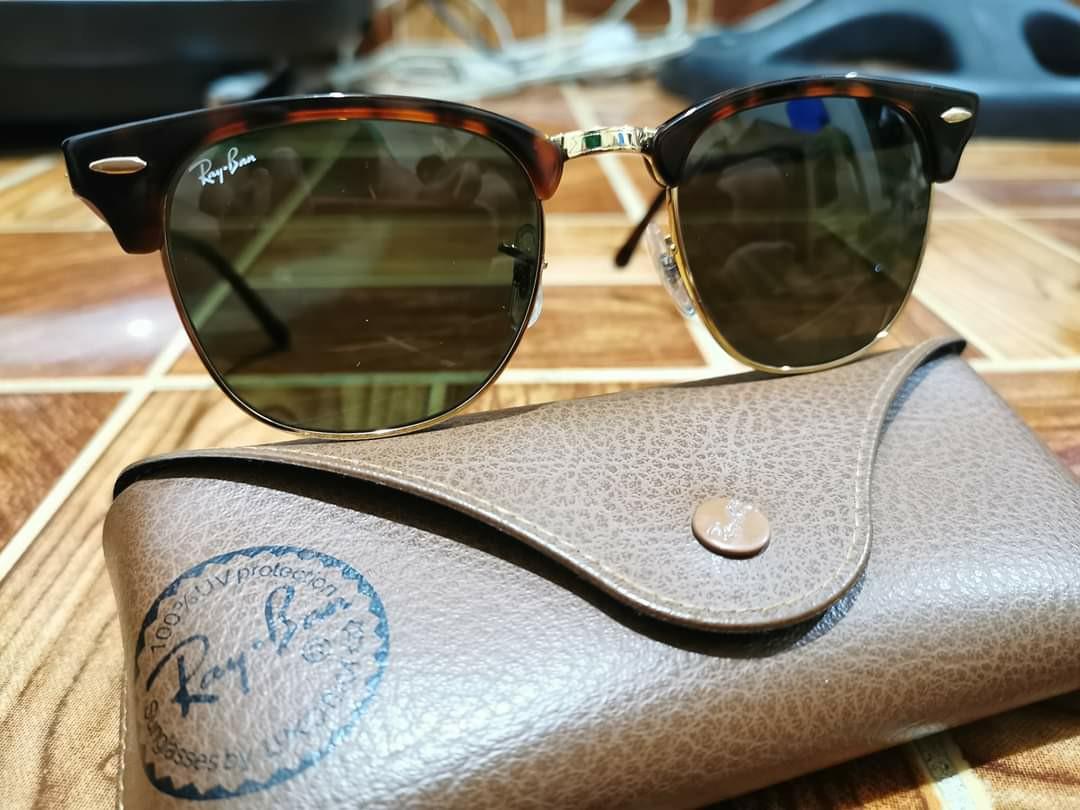 Ray Ban Clubmaster Rb3016 Authentic Men S Fashion Watches Accessories Sunglasses Eyewear On Carousell