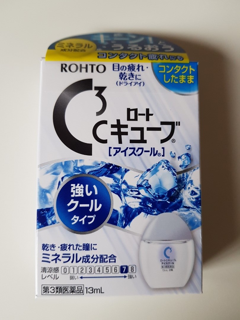 Rohto C3 Cool Plus Contact Lens Eye Drops 13ml, Beauty & Personal Care