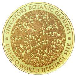 Singapore Botanic Gardens 25 gm 24K Gold-Plated Medallion, Hobbies ...