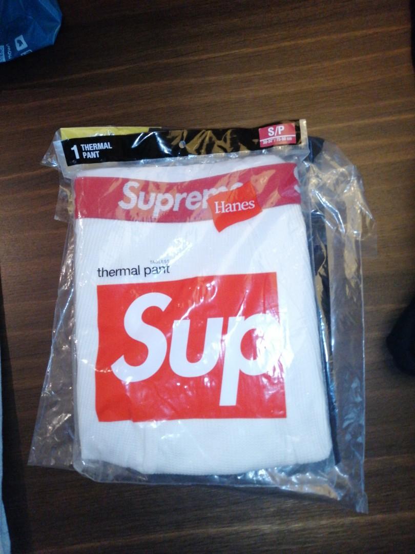 supreme hanes thermal pants