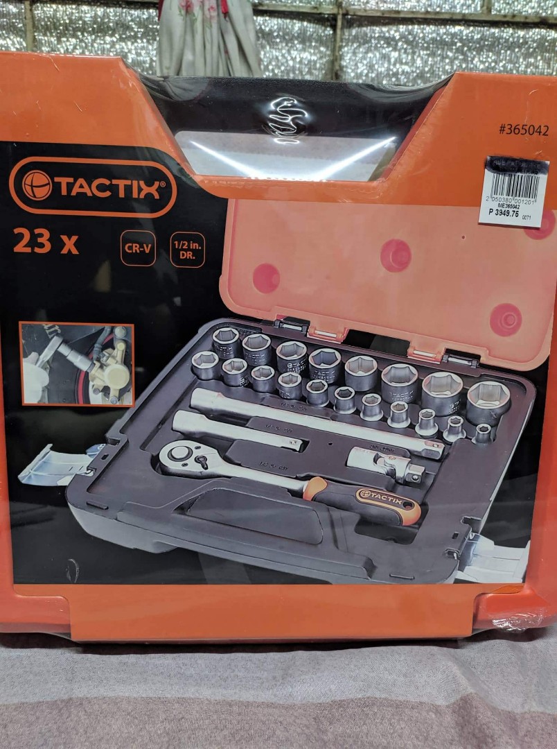 Tactix Ratchet Socket Set 23x, Furniture & Home Living, Home ...