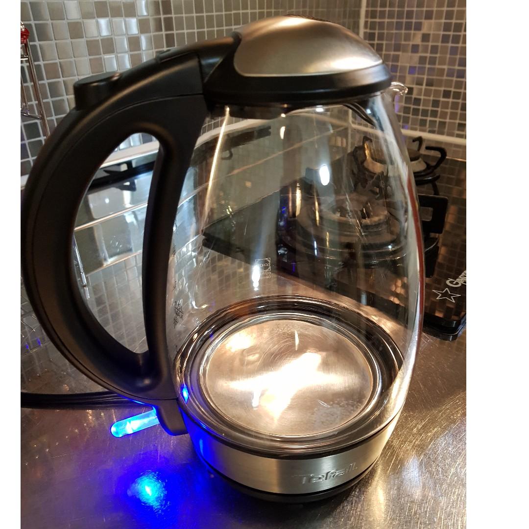 Tefal Glass Vision Kettle KI7208 1.5L, 家庭電器, 廚房電器, 水壺 Carousell