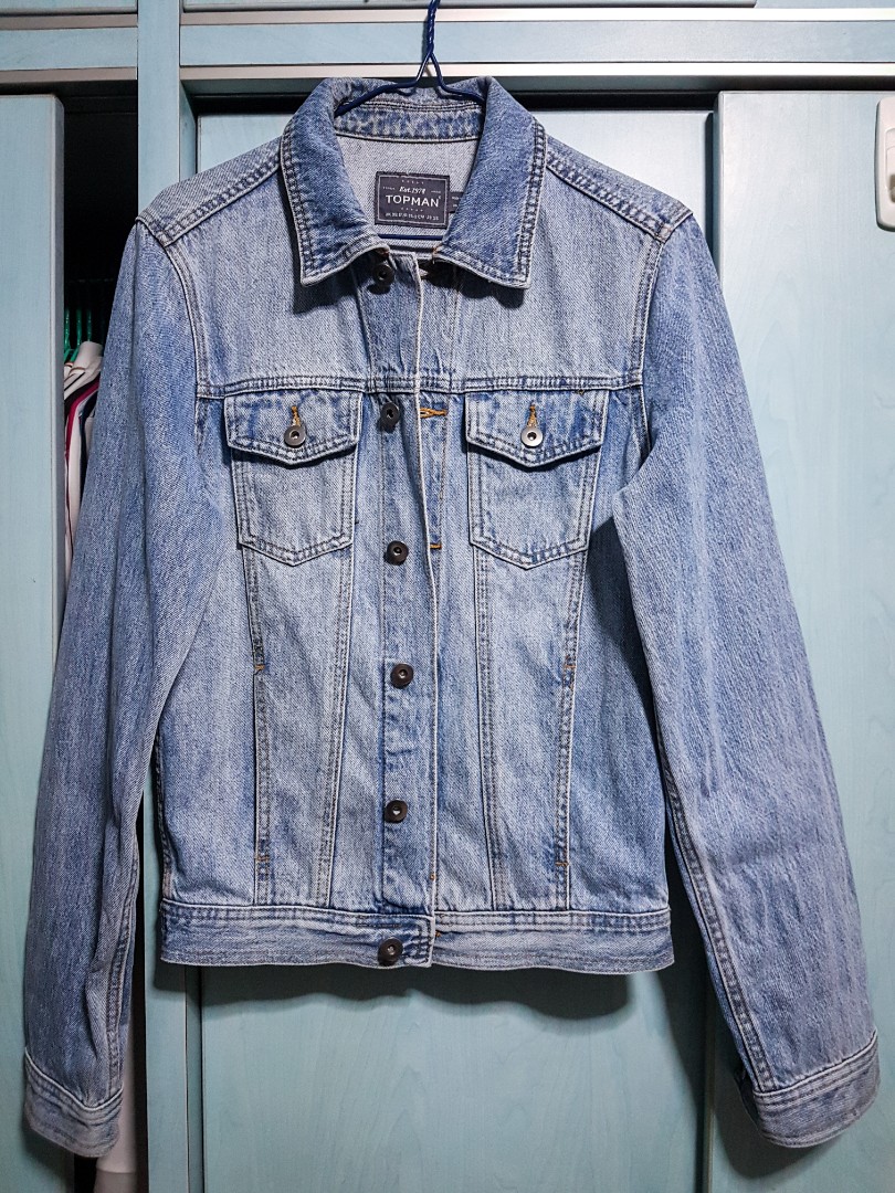 light blue wash denim jacket