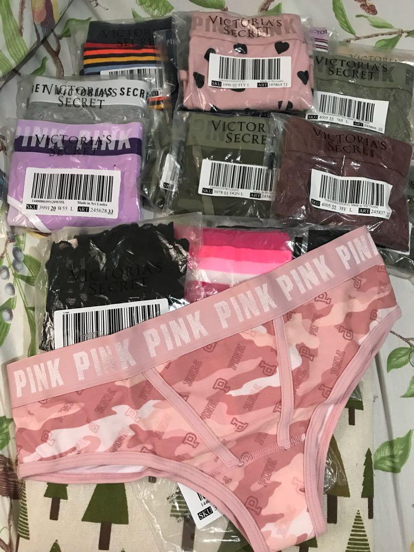 Victoria's Secret Pink Camo Cotton Hipster Panty Size M - LAMSARI