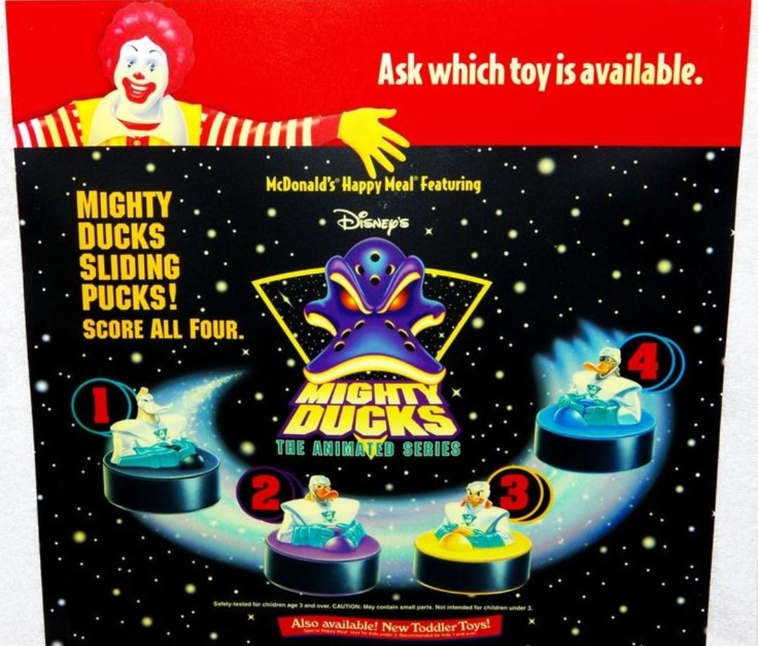 mighty ducks mcdonalds toys